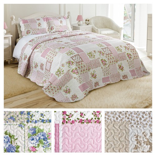 Set copriletto 3pz trapuntato - set,