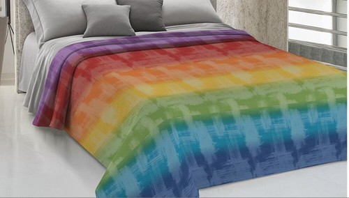 Copriletto estivo arcobaleno - copriletto,